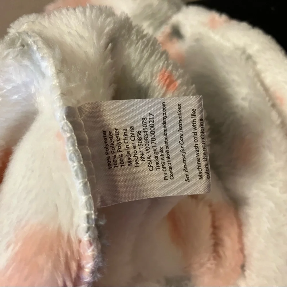 Newborn fleece white pink grey elephant swaddle wrap Gerber onesie &‎ Grey pants